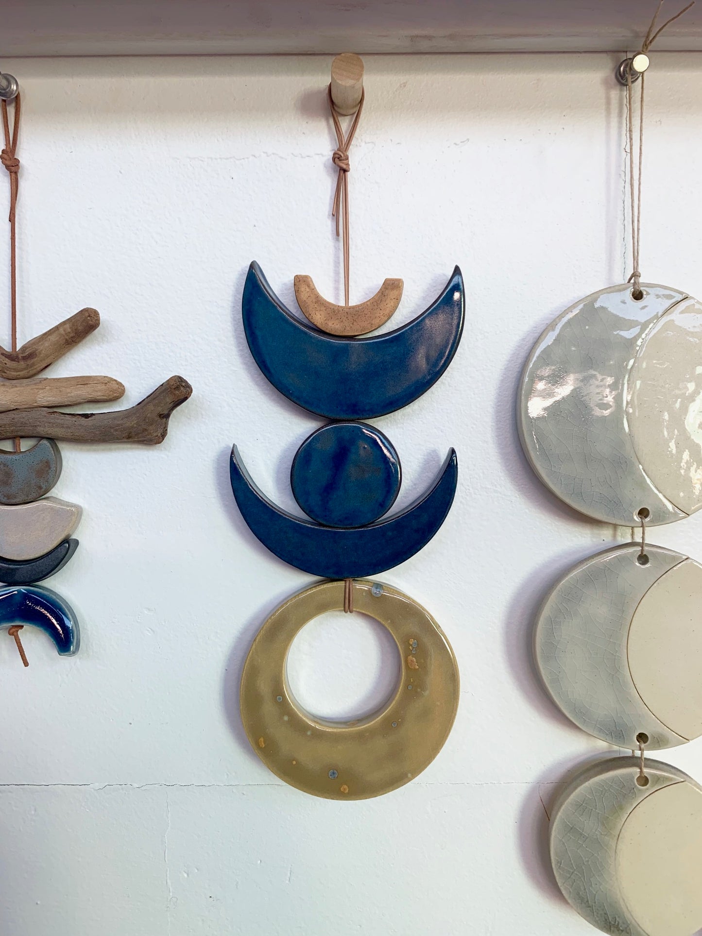 custom made wooden dowel peg hanger