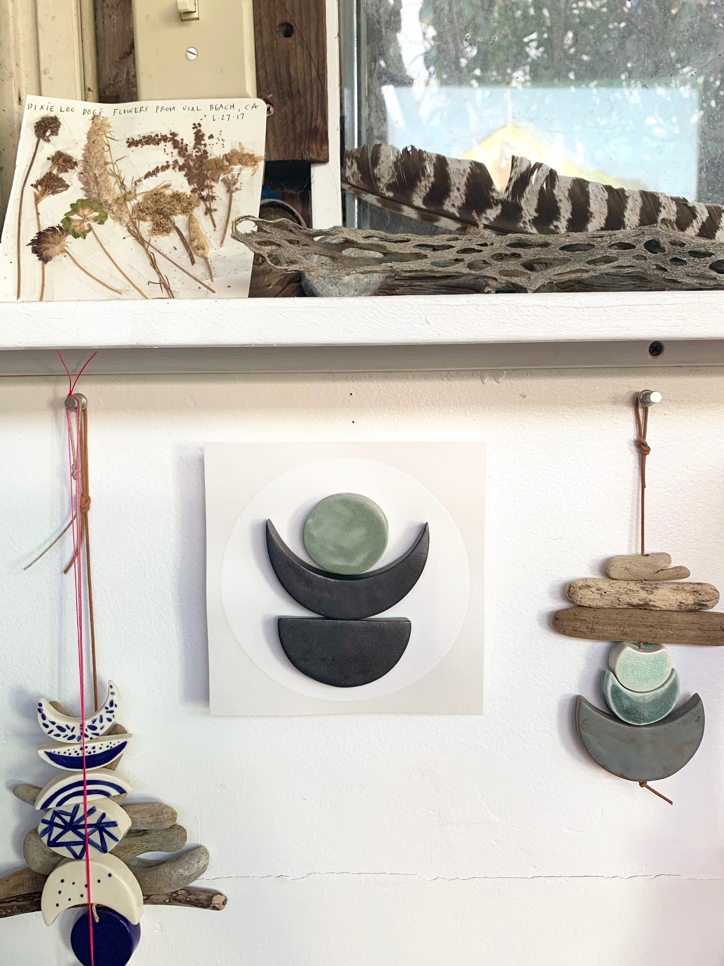 sold - one of a kind, symbiotic ceramic piece; square