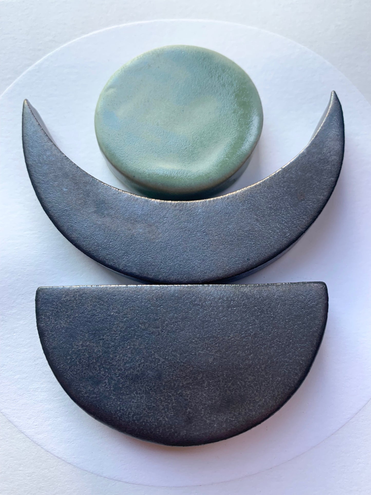 sold - one of a kind, symbiotic ceramic piece; square