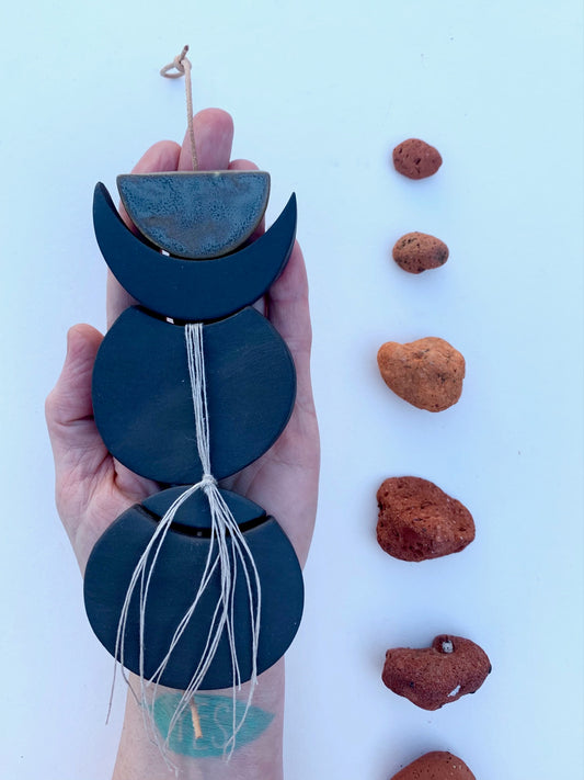 sold - one of a kind, 'sympathetic fibers' ceramic hanging