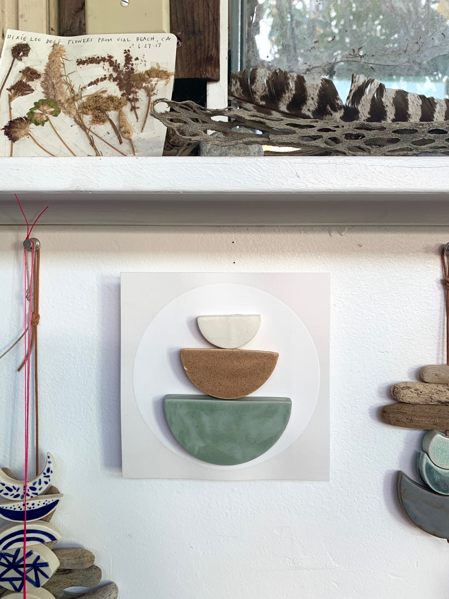 sold - one of a kind, symbiotic ceramic square piece