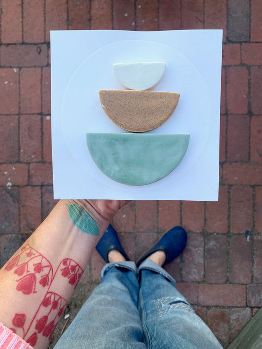 sold - one of a kind, symbiotic ceramic square piece