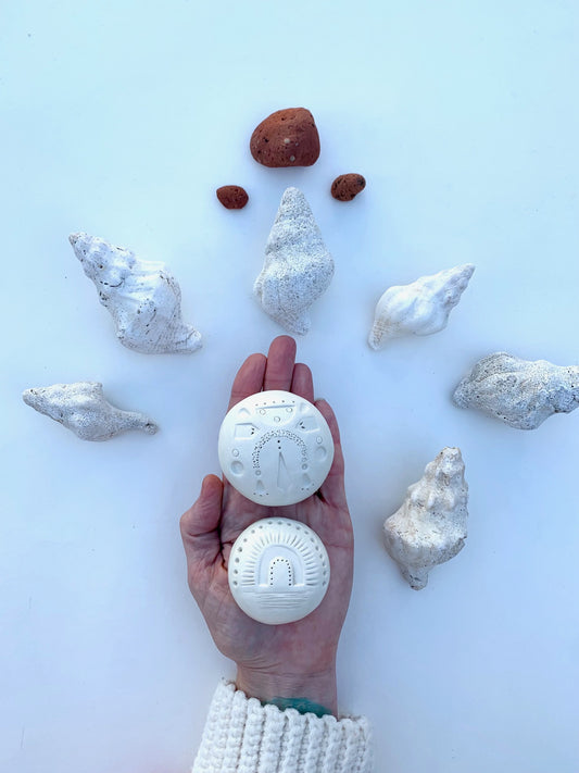 meditation stones / one of a kind ceramic sculptures for sacred spaces