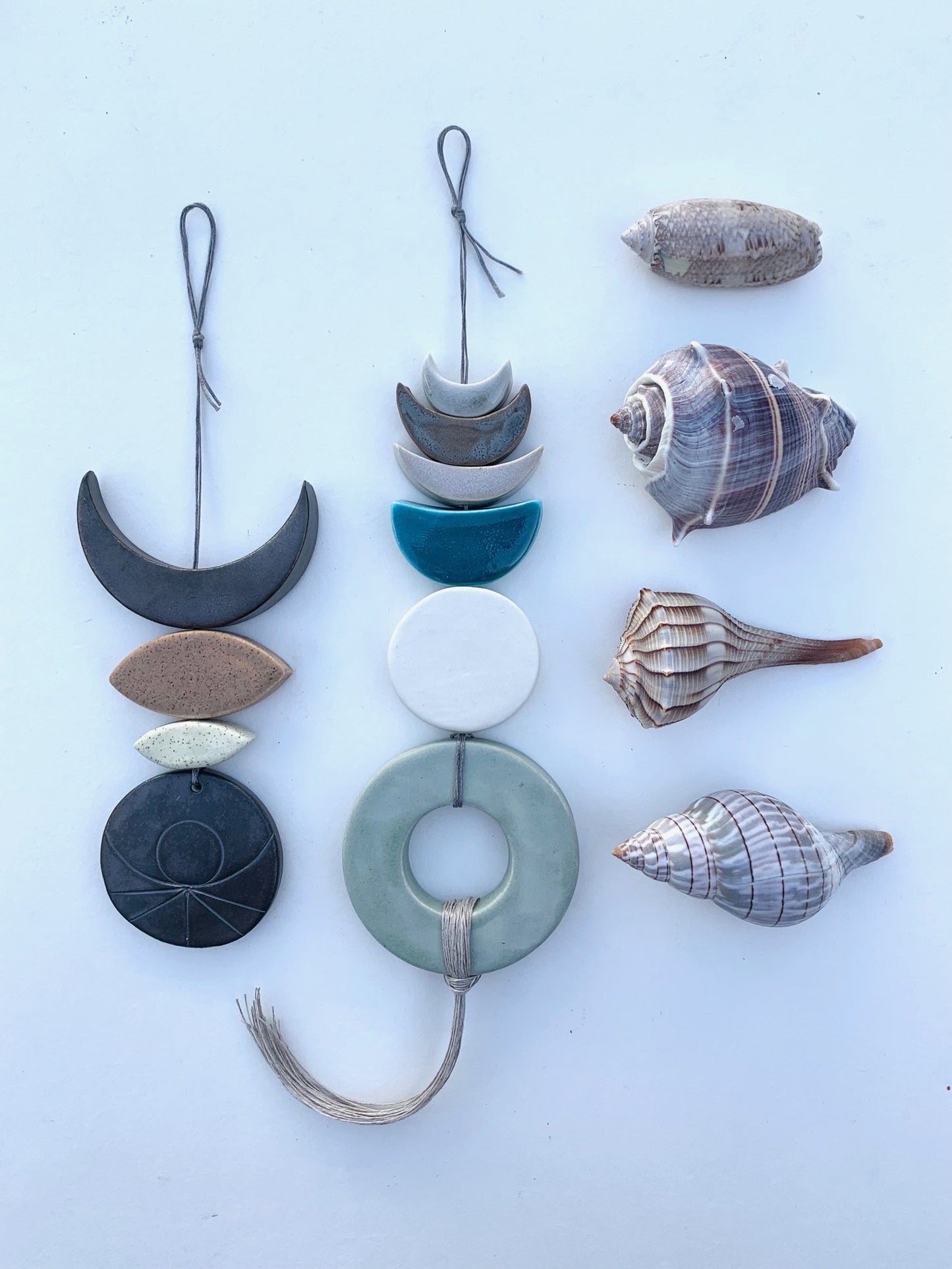 sold - one of a kind 'tidal child' hanging piece