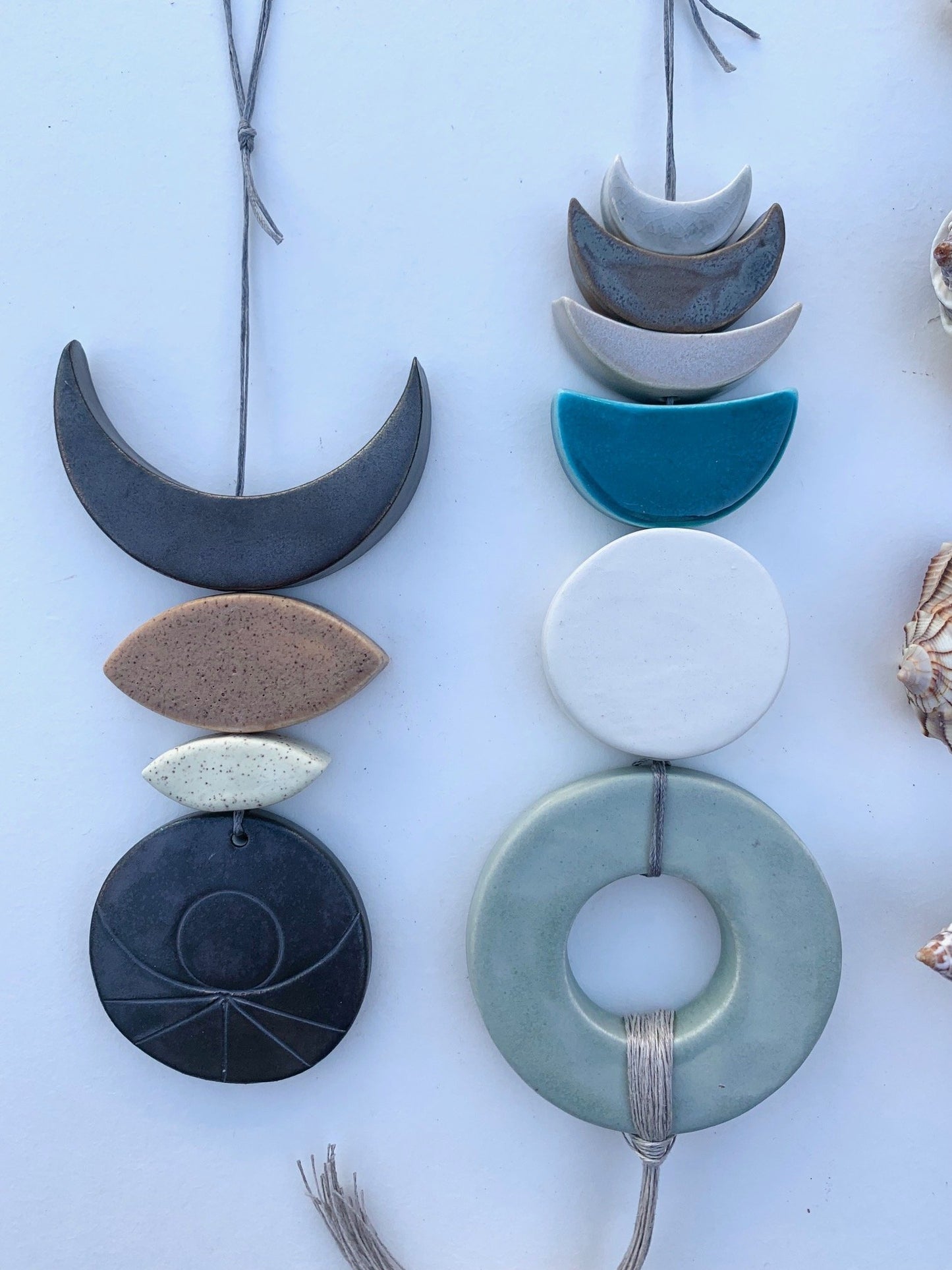 sold - one of a kind 'tidal child' hanging piece