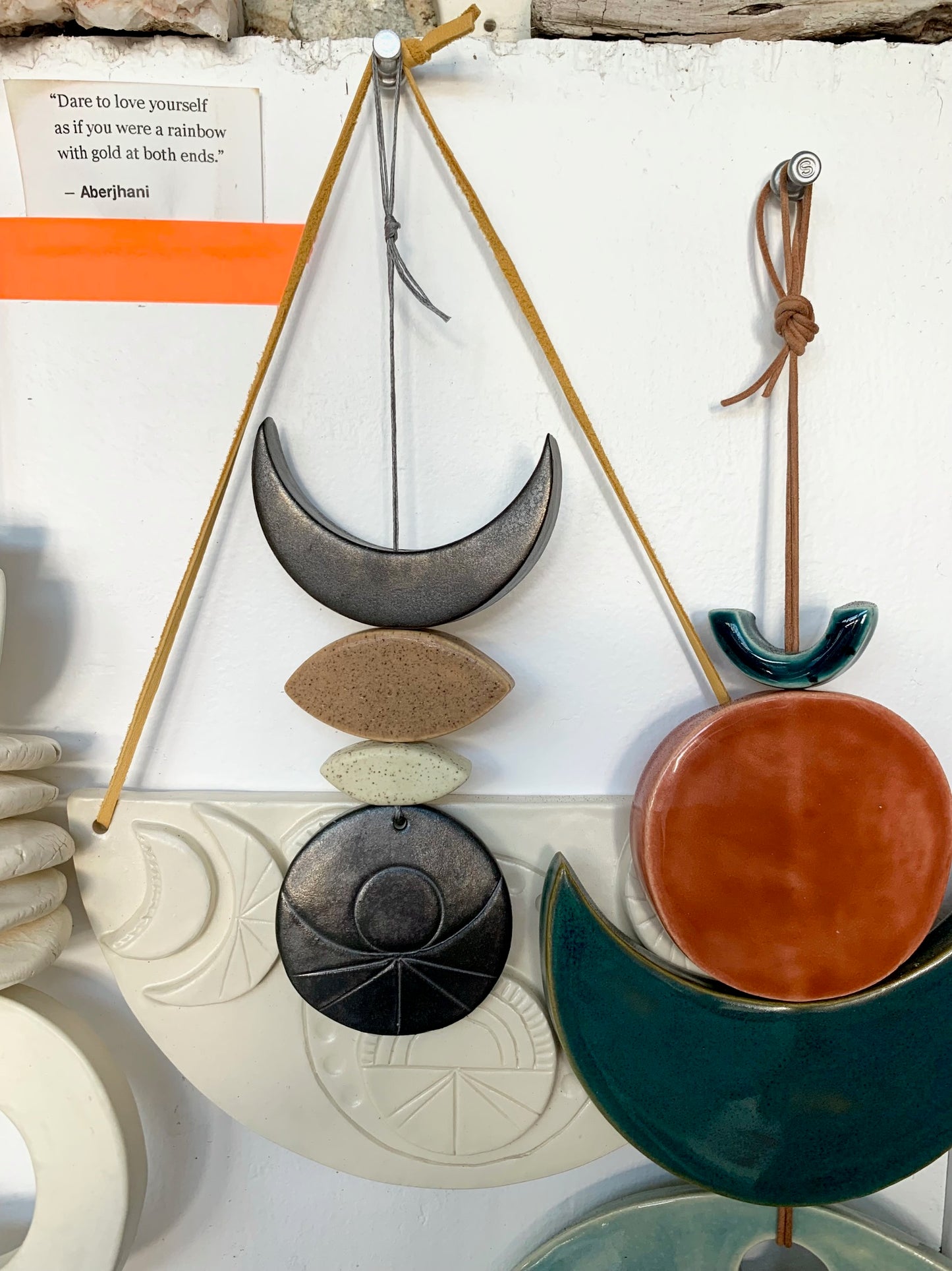 sold - one of a kind 'tidal child' hanging piece