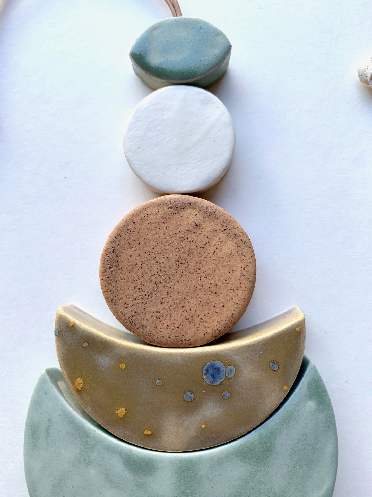 sold - one of a kind 'circles of life' moon hanging