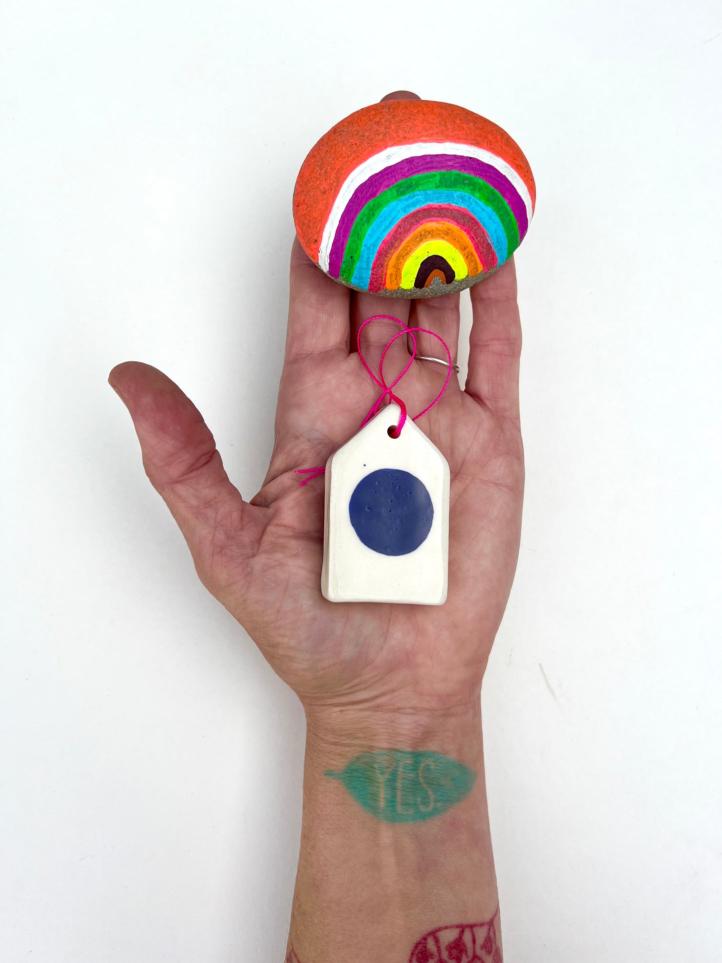 cobalt perfect circle home ornament hanging