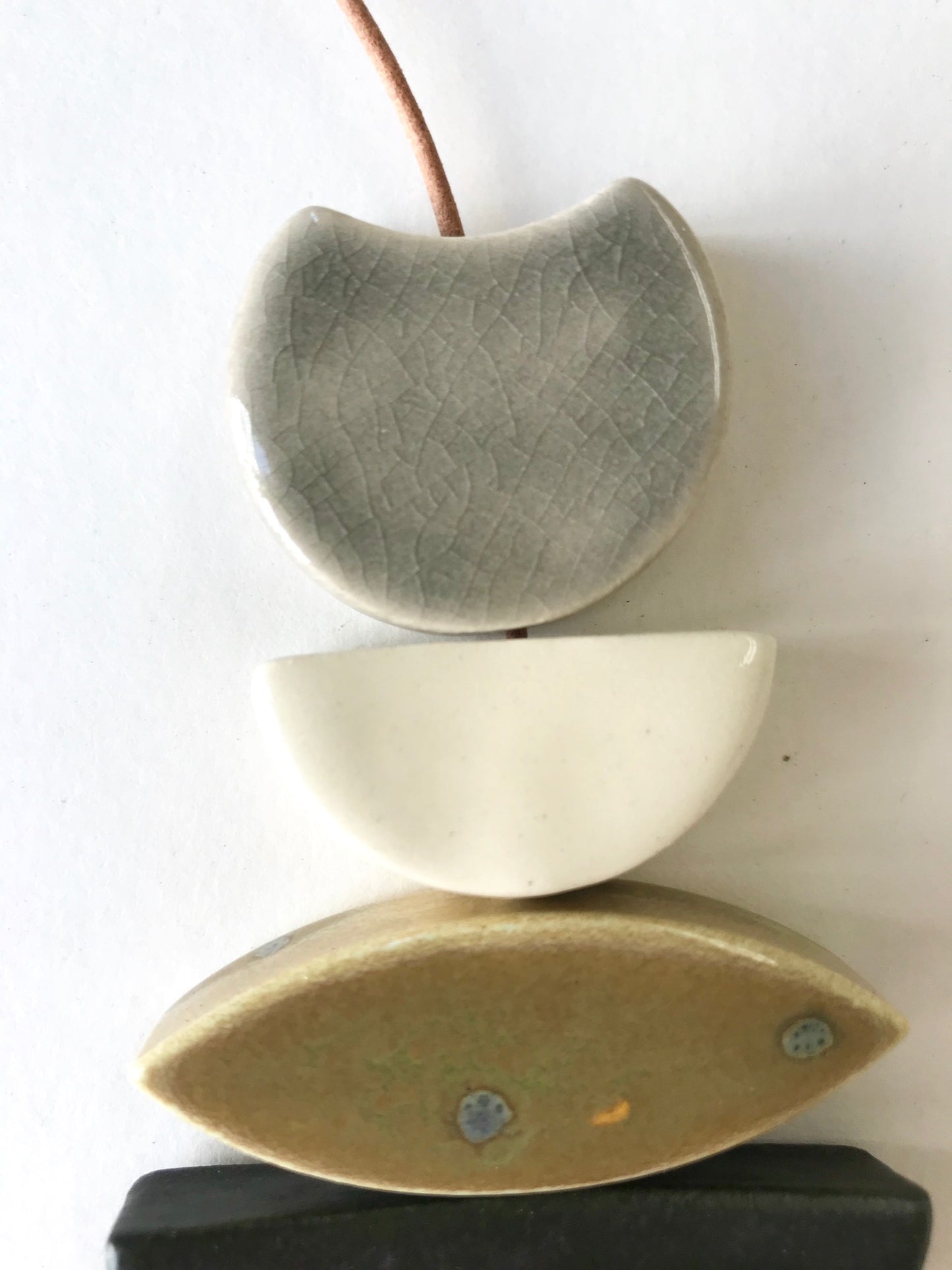 sold - one of a kind, desert rising ceramic wall piece