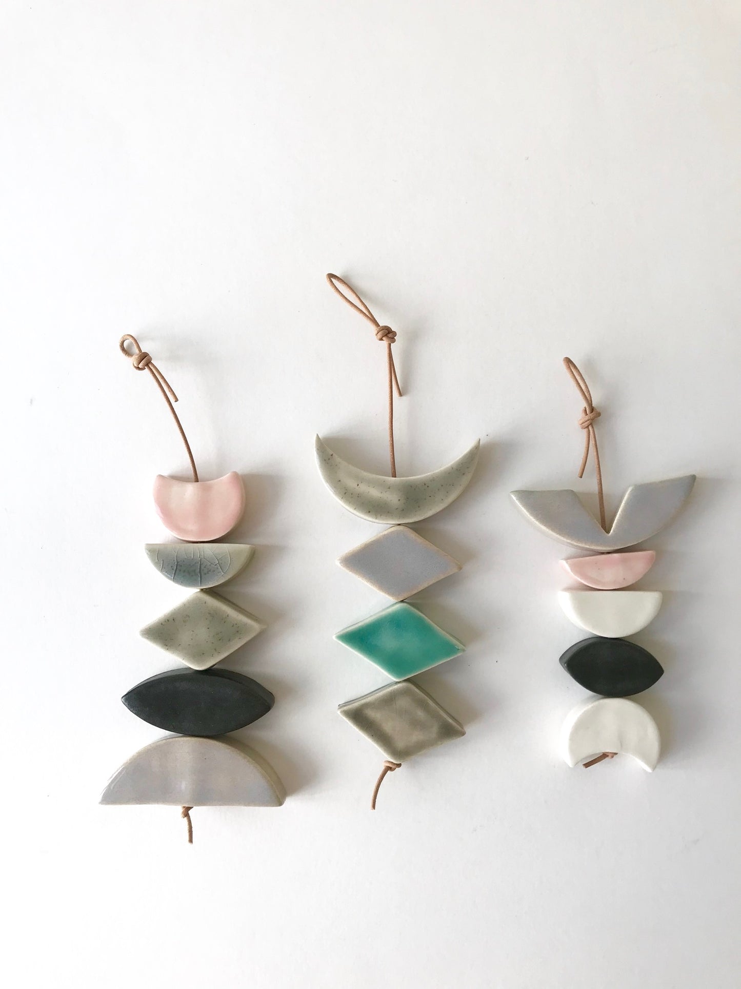 sold - petite one of a kind, desert rising ceramic wall piece