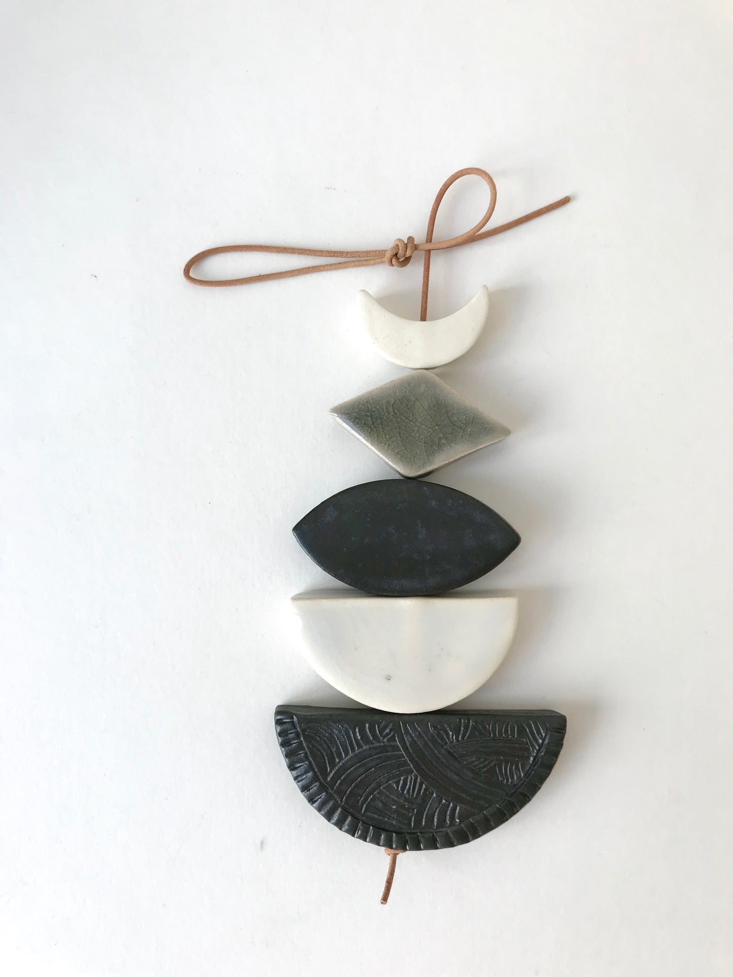 sold - one of a kind, desert rising ceramic wall piece