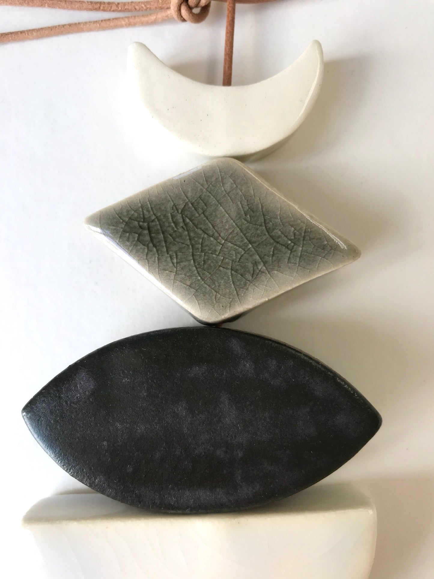 sold - one of a kind, desert rising ceramic wall piece