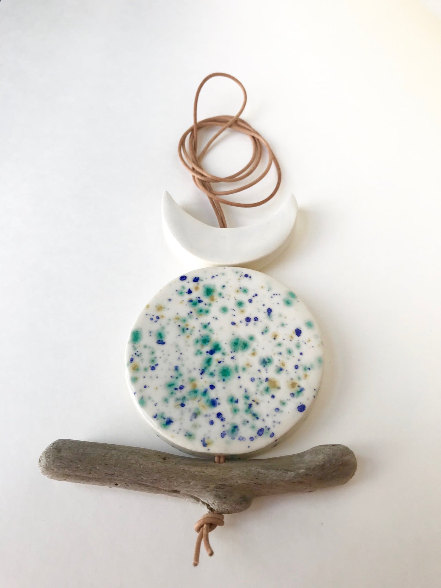 sold - 'infinite & ideal' moon meets ocean one of a kind wearable piece