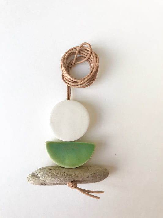 sold - 'infinite & ideal' moon meets ocean wearable piece