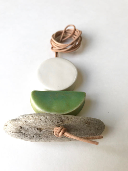 sold - 'infinite & ideal' moon meets ocean wearable piece