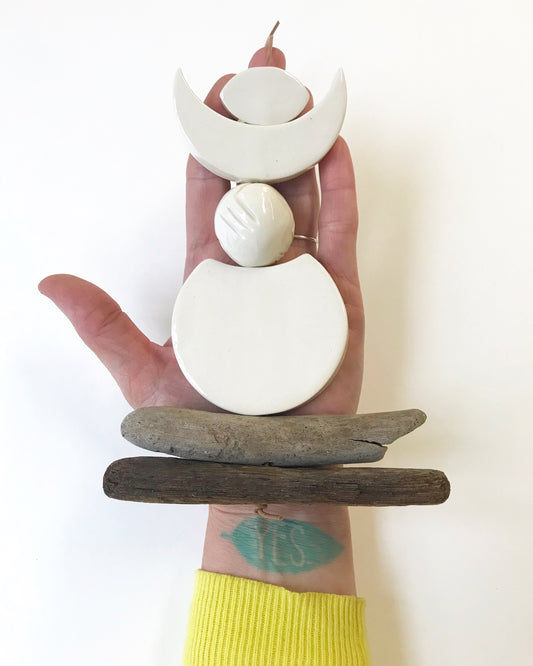 sold, one of a kind, infinity hanging for the cosmic heart