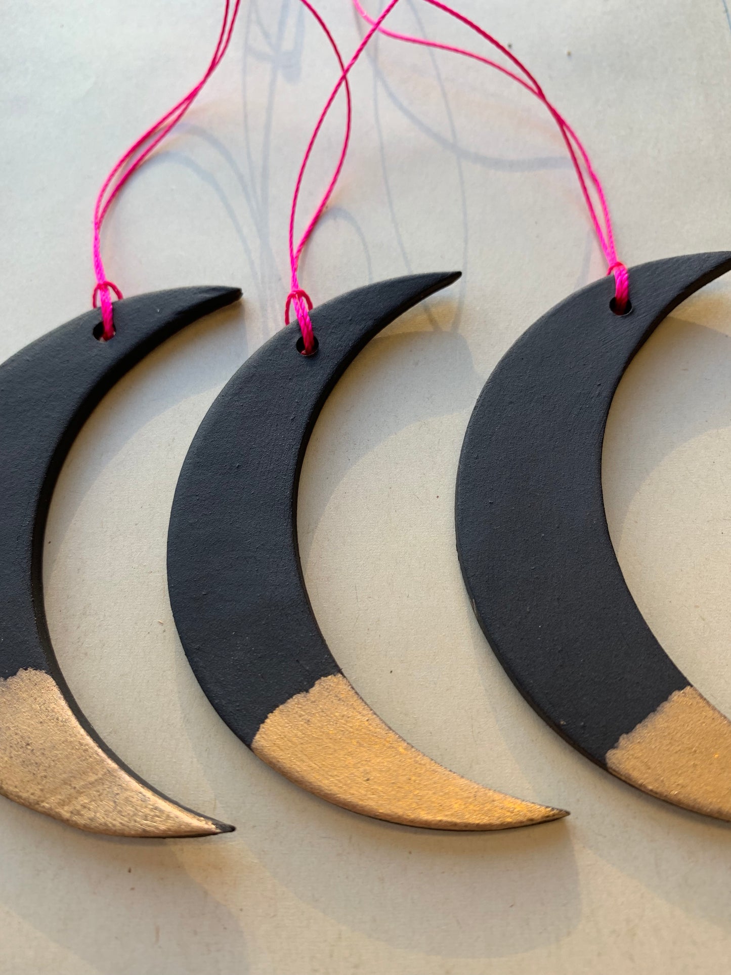 sold out - black gold dipped moons