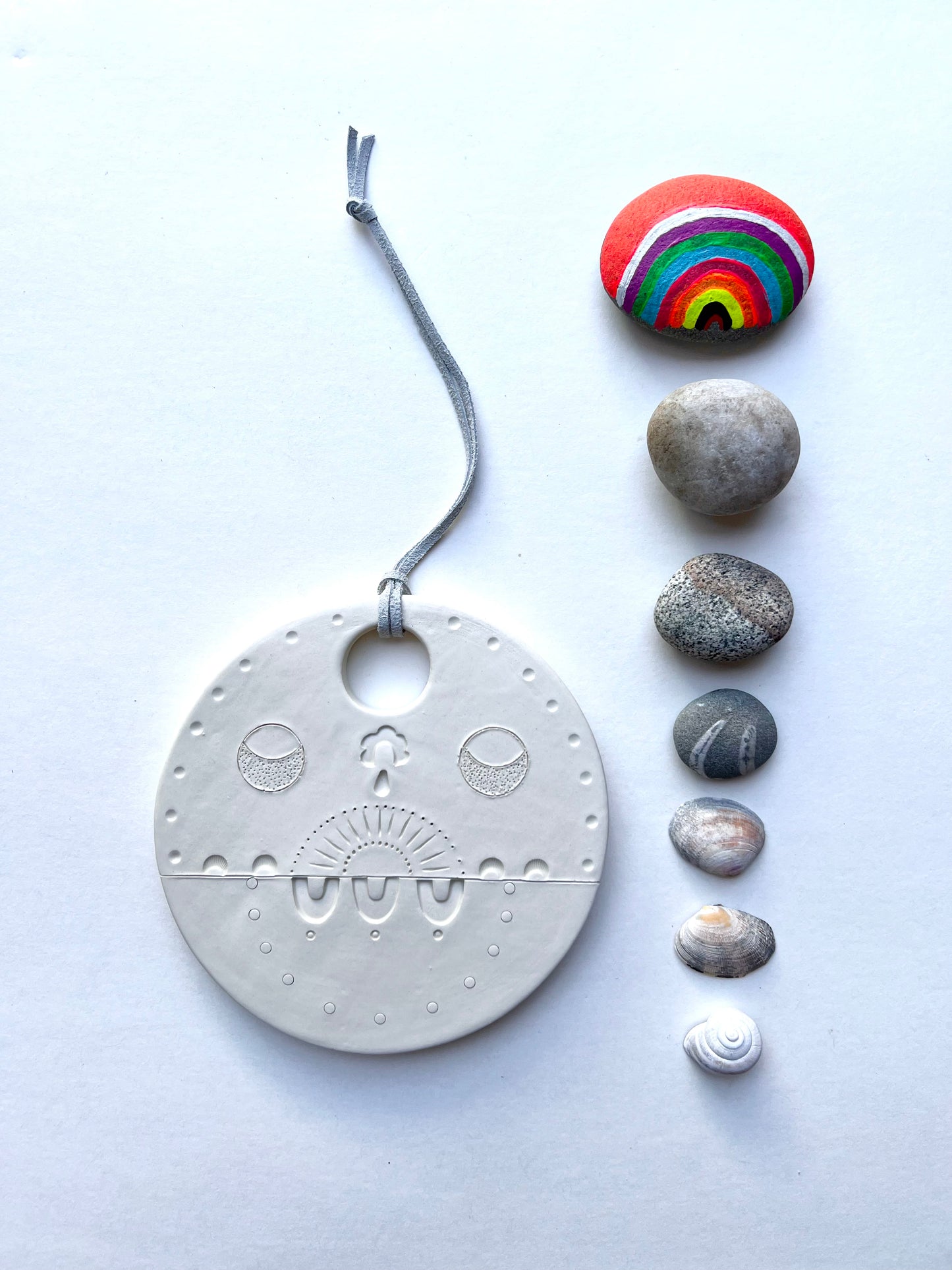 *on view at 'parts peculiar' gallery* 'footpath to peace' - contemplation & peace one of a kind wall hanging plaque
