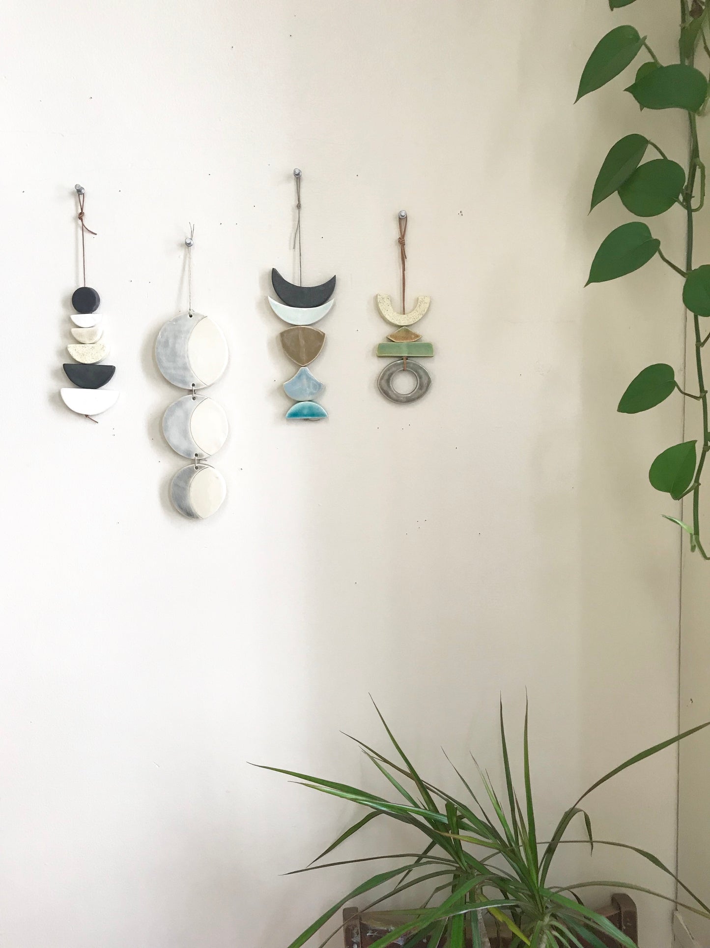 sold - desert rising ceramic hanging
