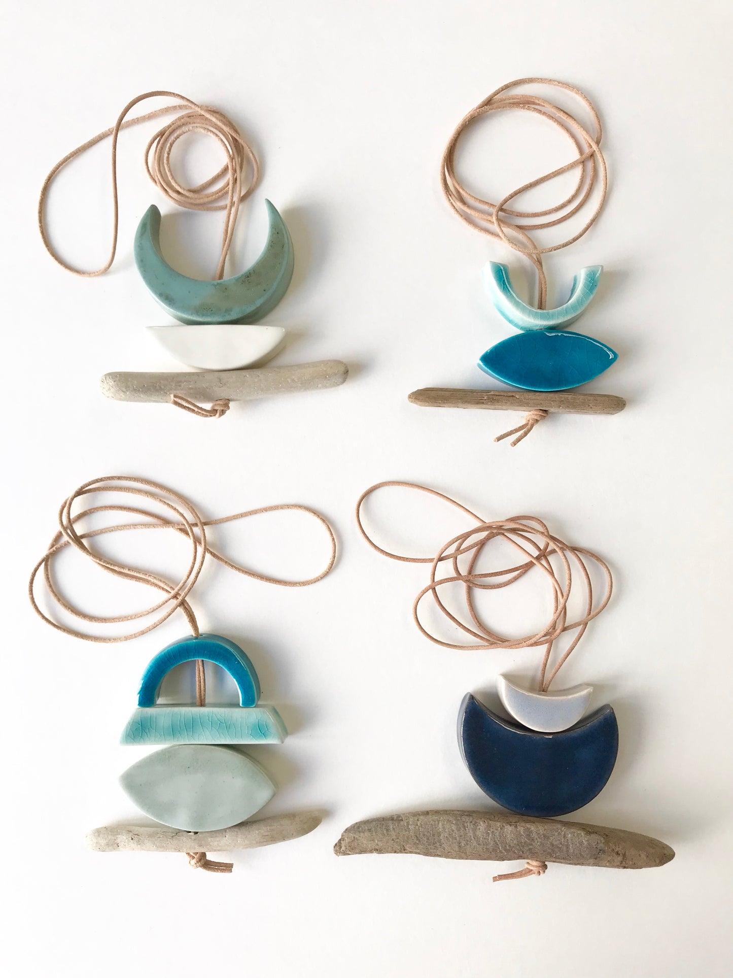 sold - 'infinite & ideal' moon meets ocean one of a kind wearable piece