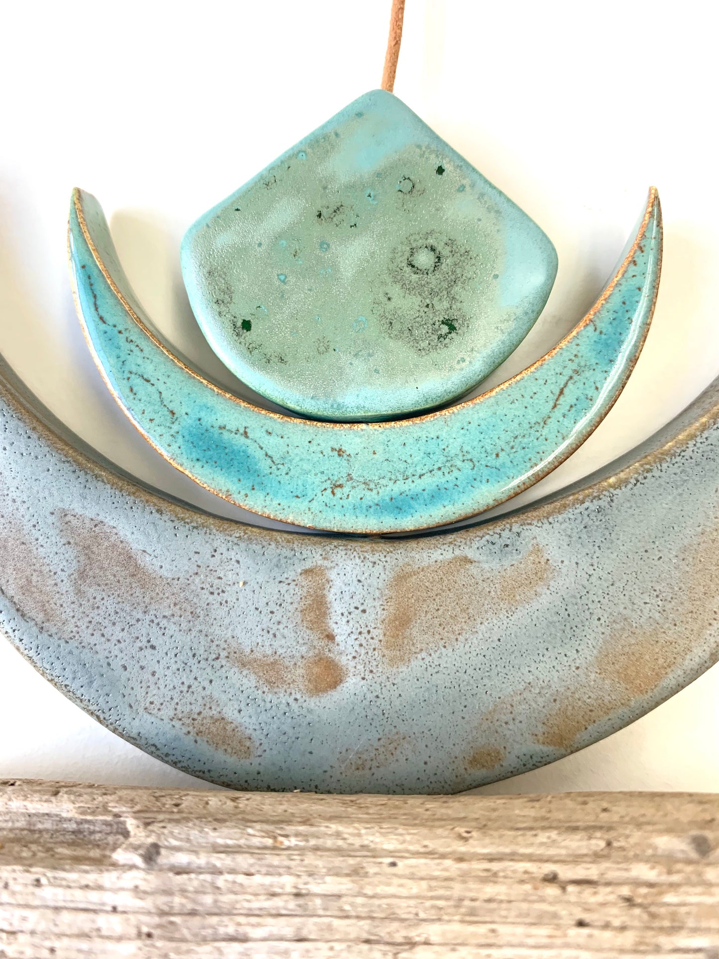 sold - ‘moon meets ocean’ one of a kind hanging