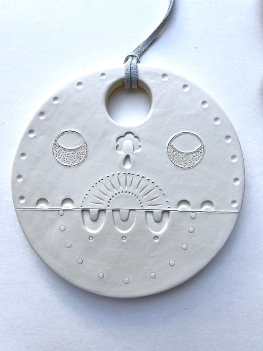 *on view at 'parts peculiar' gallery* 'footpath to peace' -  contemplation & peace one of a kind wall hanging plaque