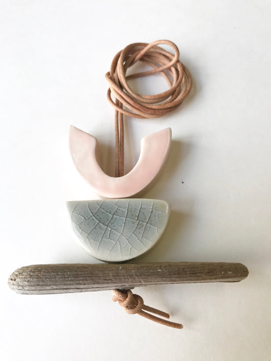 SOLD - 'infinite & ideal' moon meets oceaN, one of a kind wearable piece