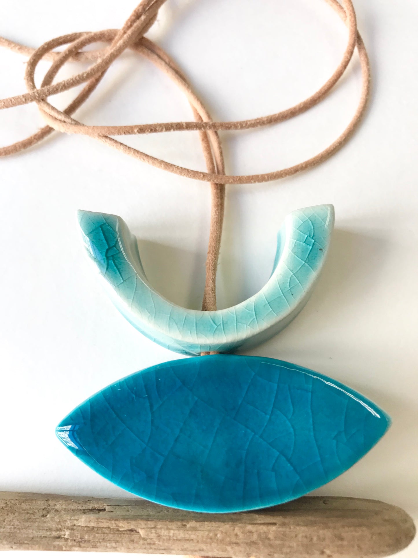 SOLD - 'infinite & ideal' moon meets ocean, one of a kind wearable piece