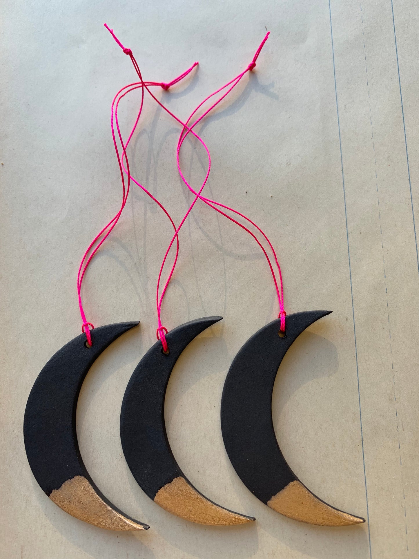 sold out - black gold dipped moons