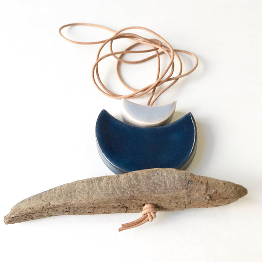 sold - 'infinite & ideal' moon meets ocean wearable piece