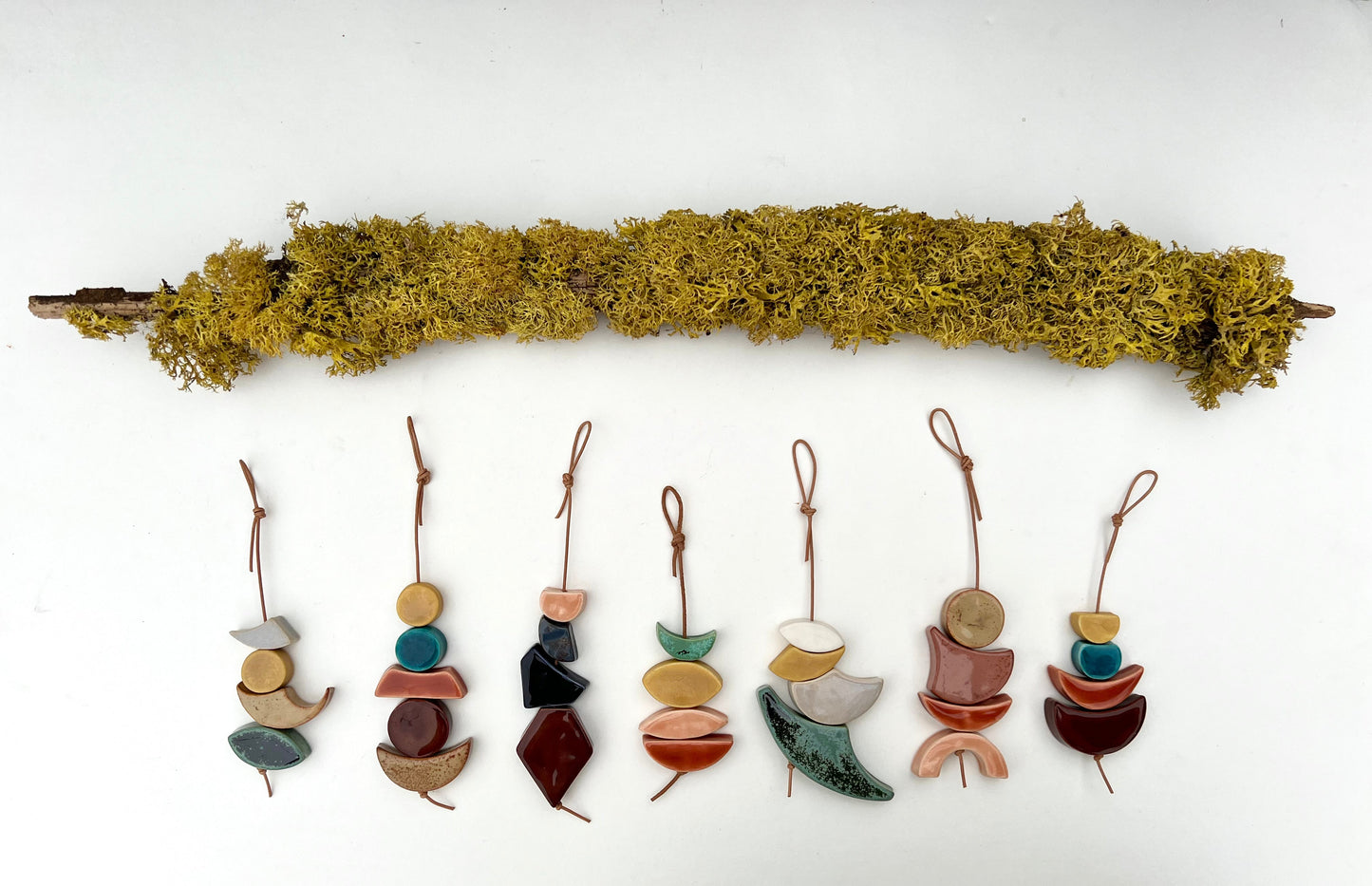 one of a kind 'hepworth' sculptural wall hanging piece