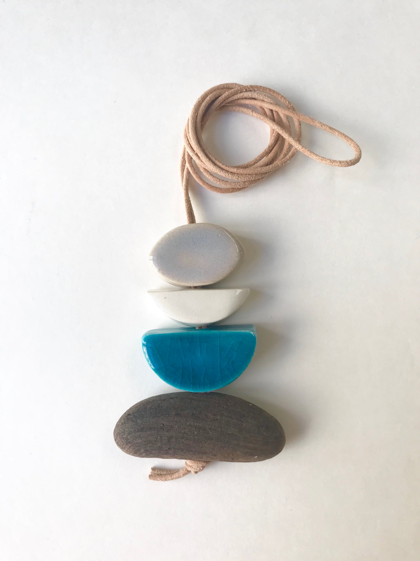 sold - 'infinite & ideal' moon meets ocean one of a kind wearable piece