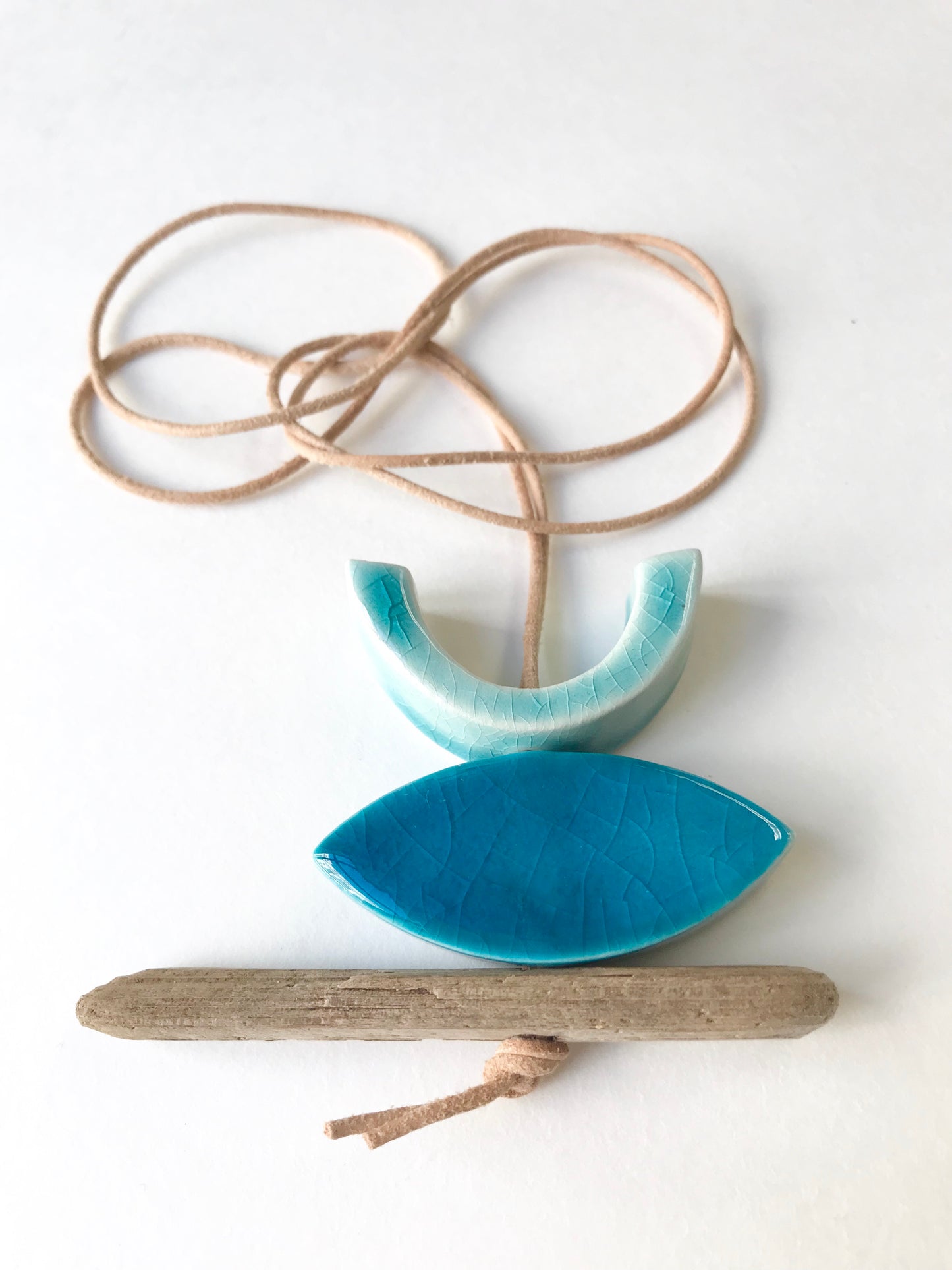 SOLD - 'infinite & ideal' moon meets ocean, one of a kind wearable piece