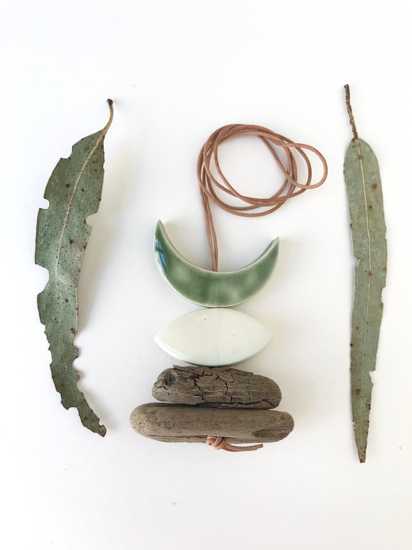 SOLD - 'infinite & ideal' moon meets ocean, one of a kind wearable piece