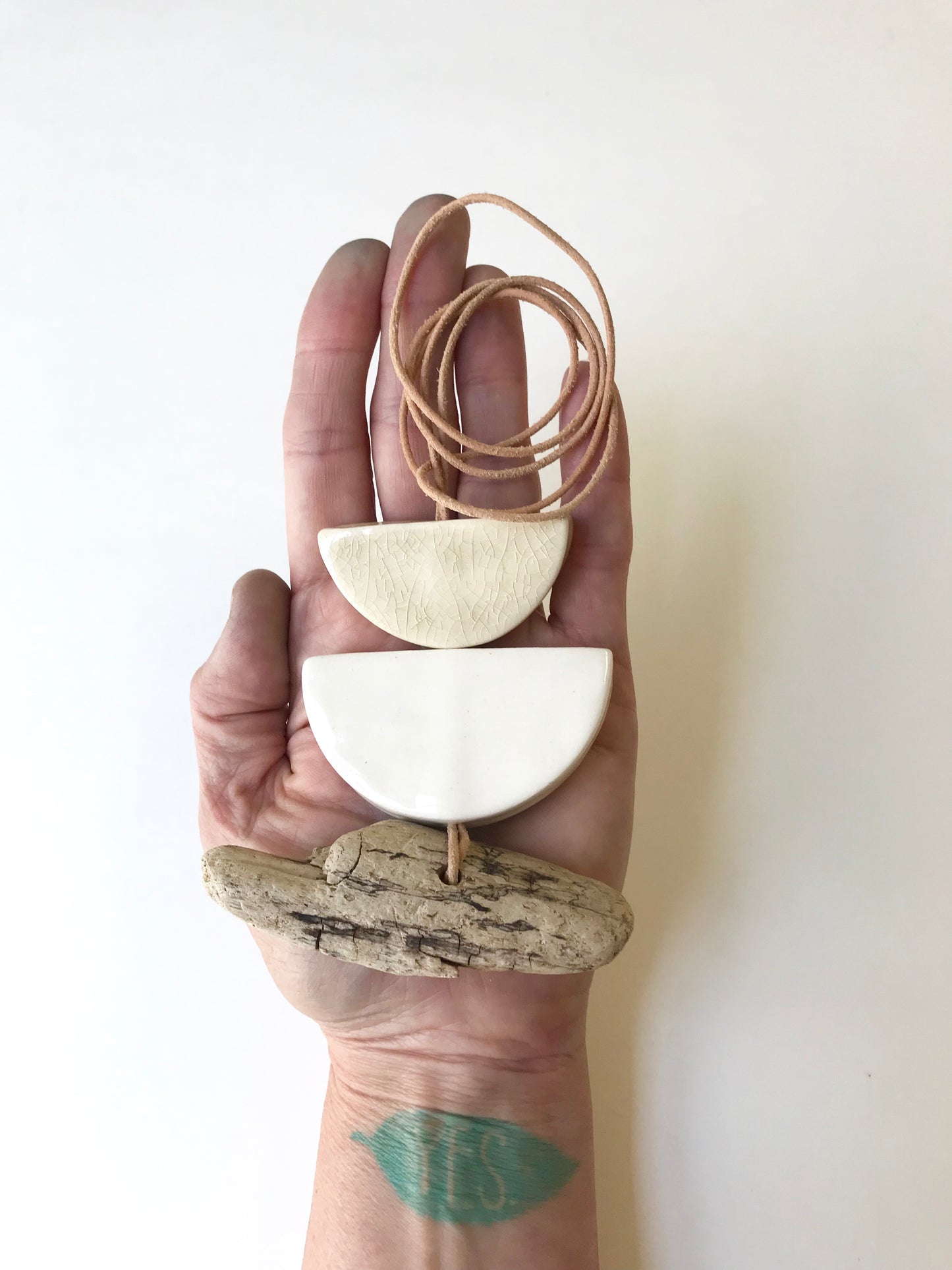SOLD - 'infinite & ideal' moon meets ocean one of a kind wearable piece