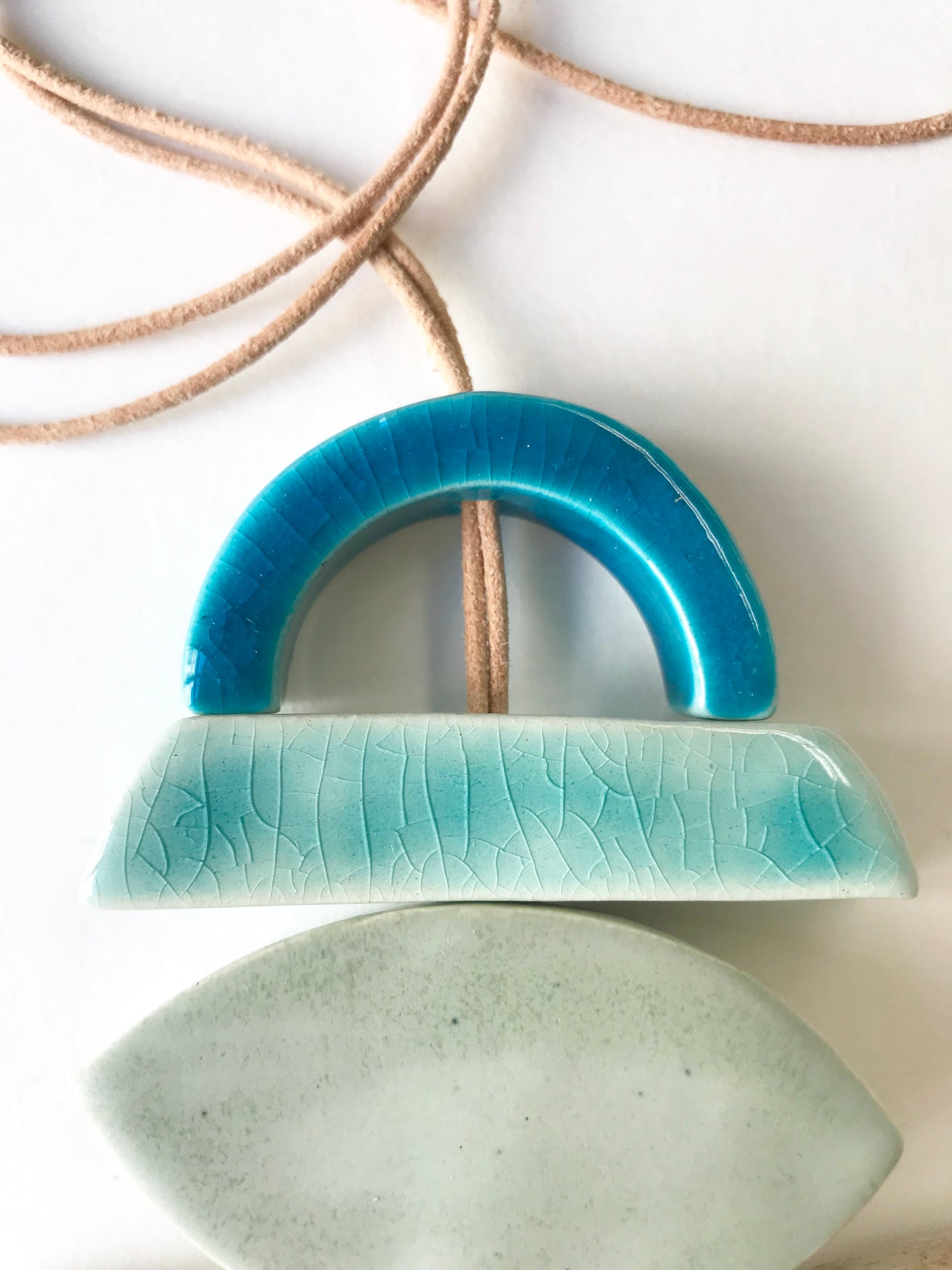 sold - 'infinite & ideal' moon meets ocean one of a kind wearable piece