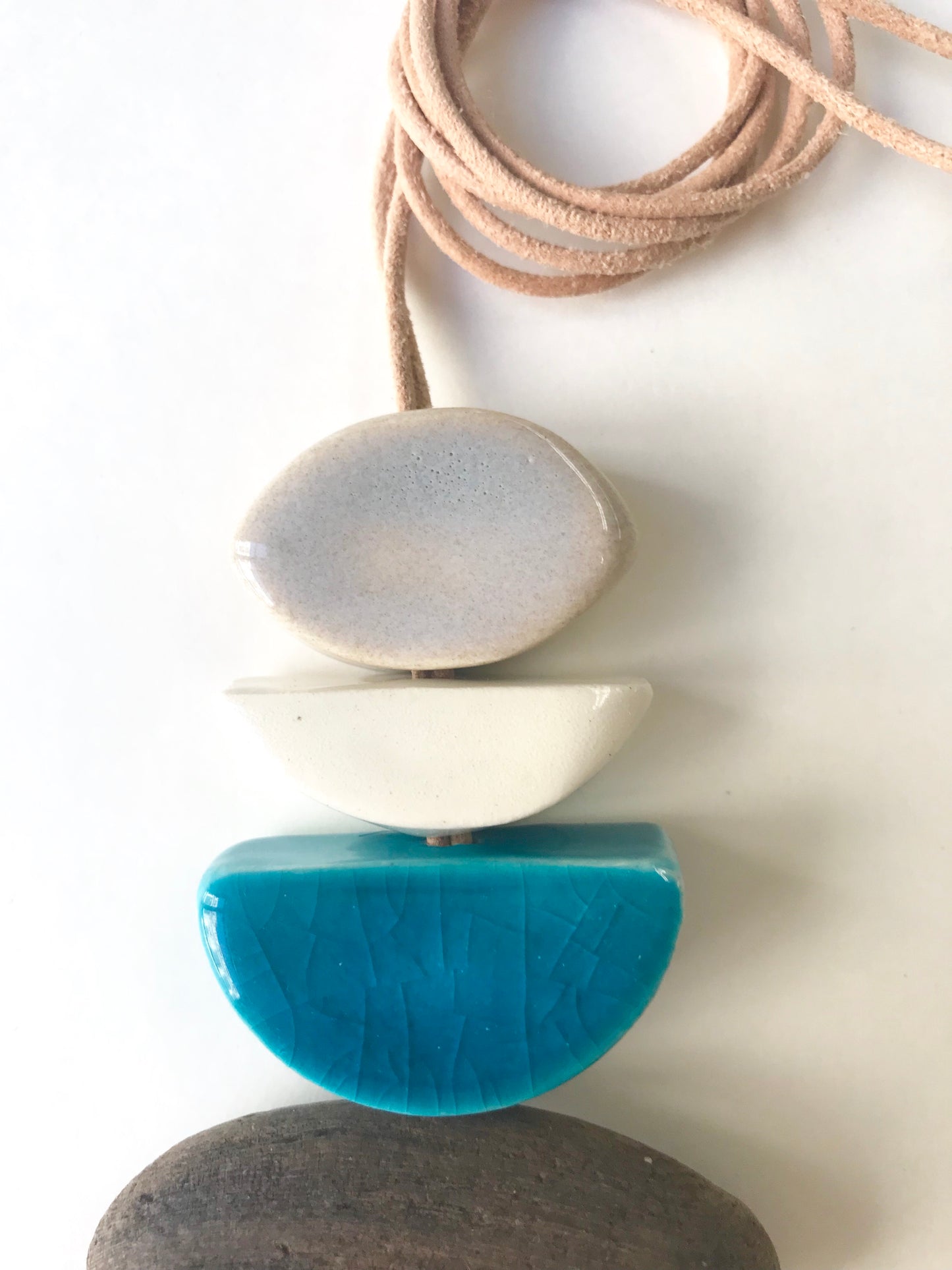 sold - 'infinite & ideal' moon meets ocean one of a kind wearable piece