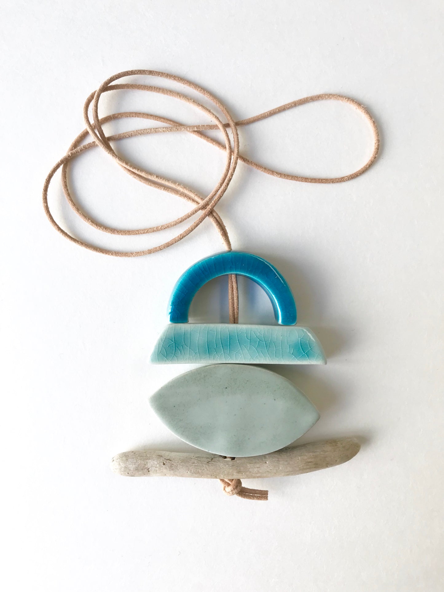 sold - 'infinite & ideal' moon meets ocean one of a kind wearable piece