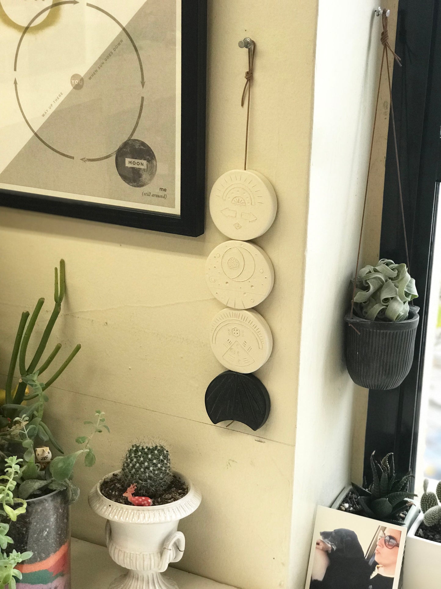 sold - one of a kind, 'darkness shall be the light' meditation wall piece