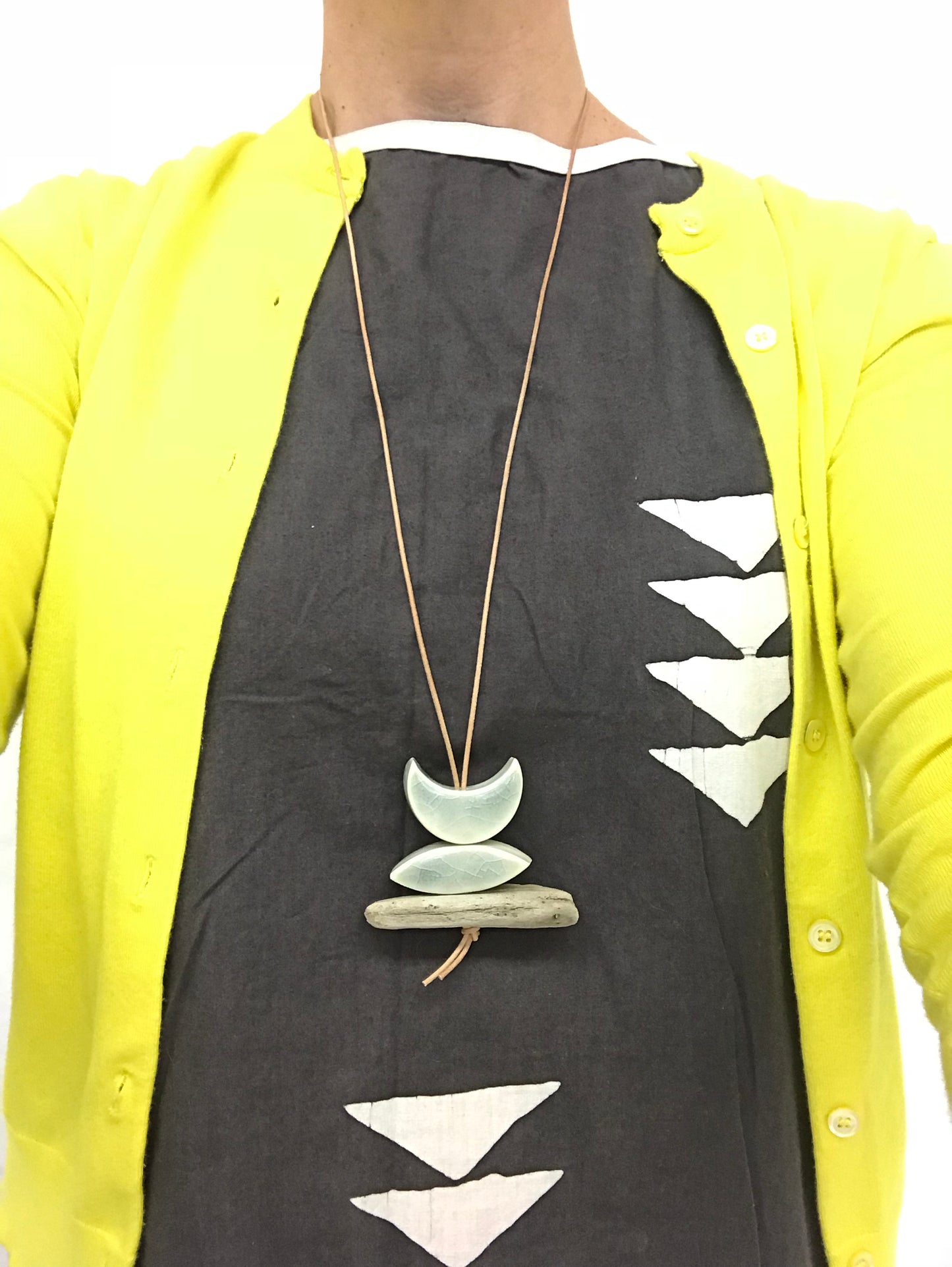 SOLD - 'infinite & ideal' moon meets ocean, one of a kind wearable piece