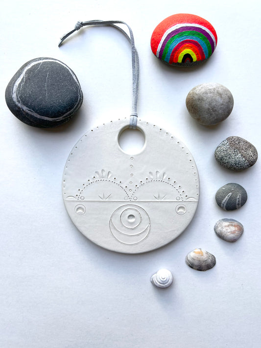 'footpath to peace' -  contemplation & peace one of a kind wall hanging plaque