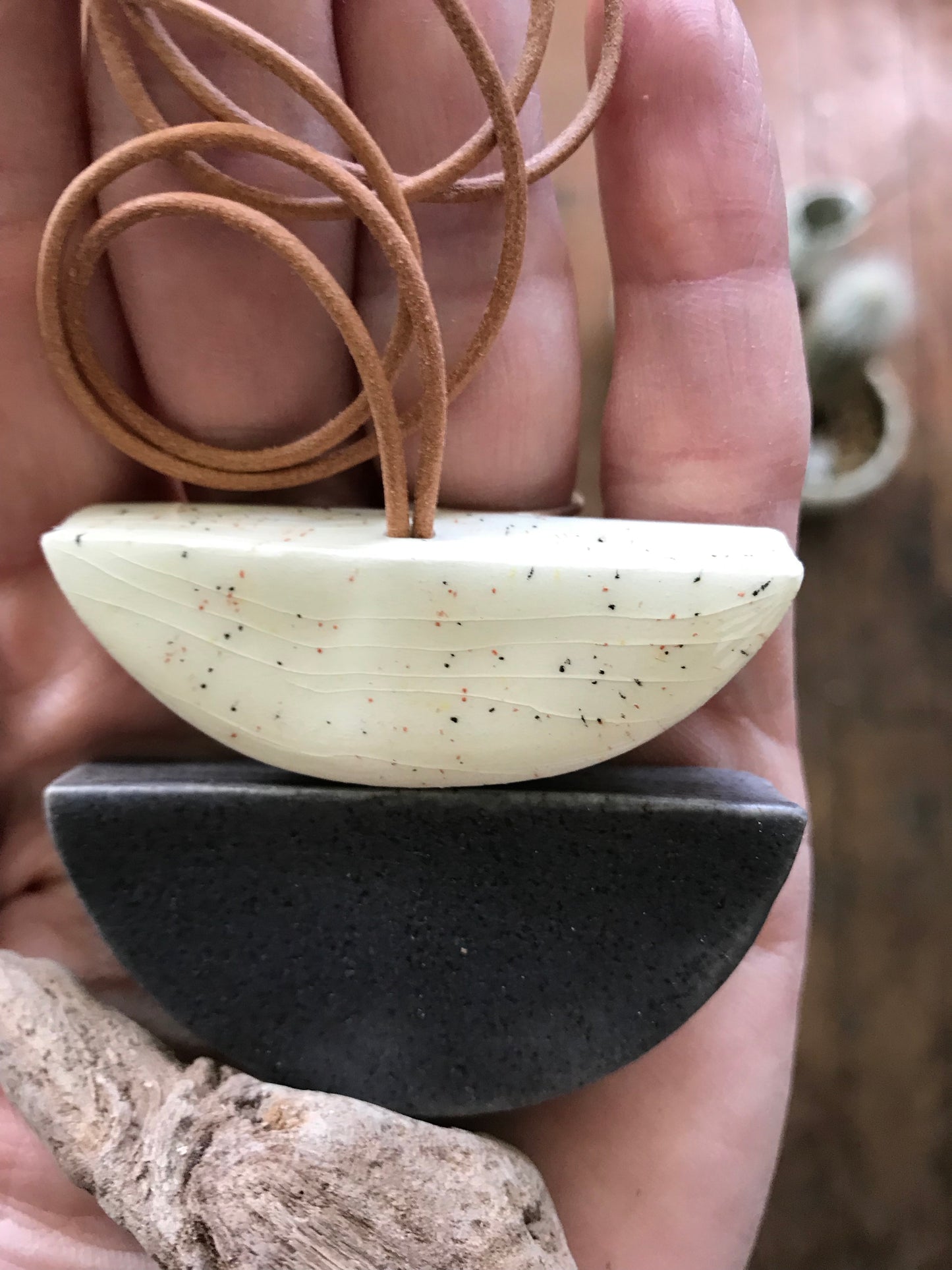 SOLD - 'infinite & ideal' moon meets ocean, one of a kind wearable piece