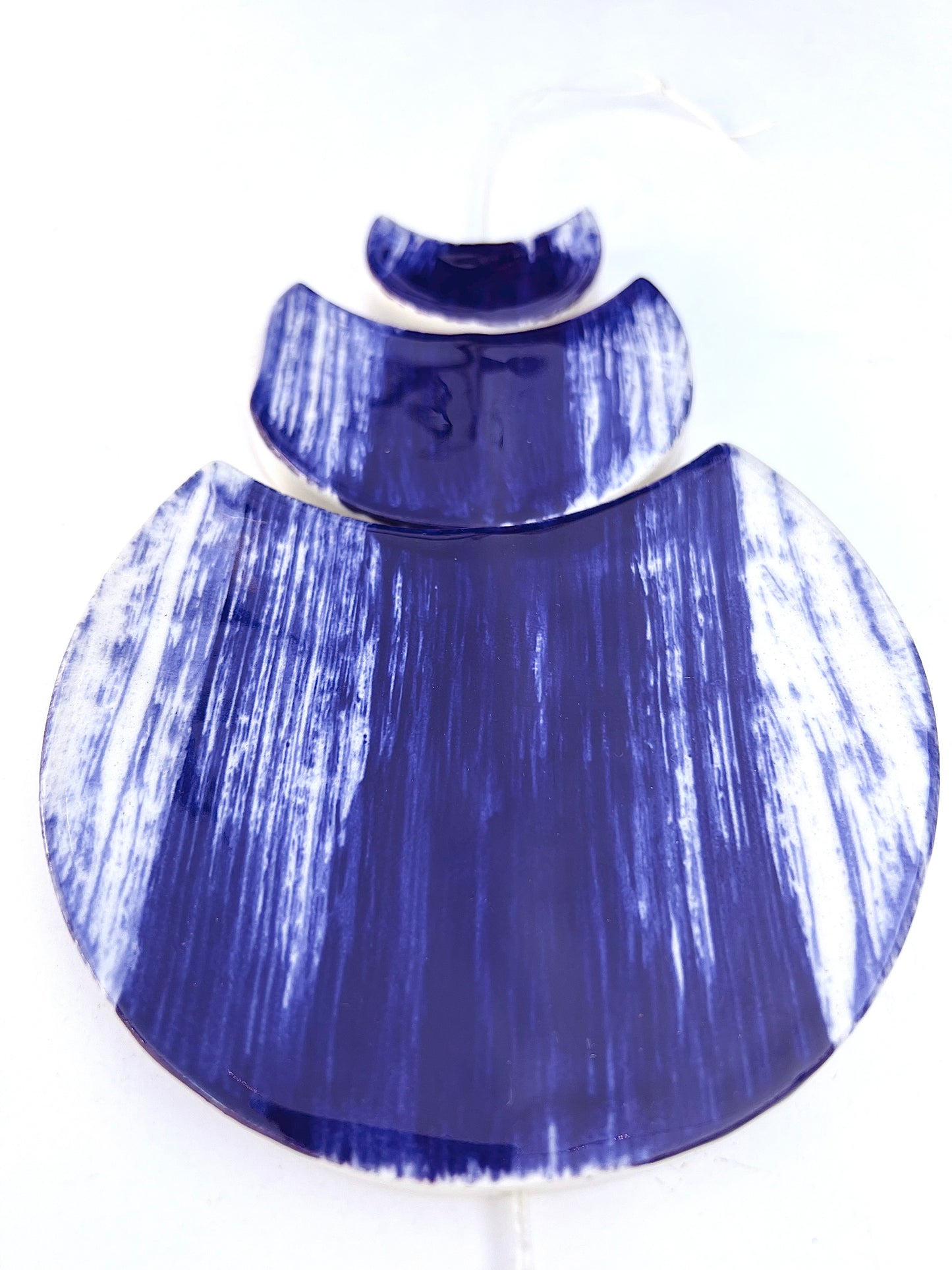 one of a kind ‘the ocean blue' ceramic wall hanging piece