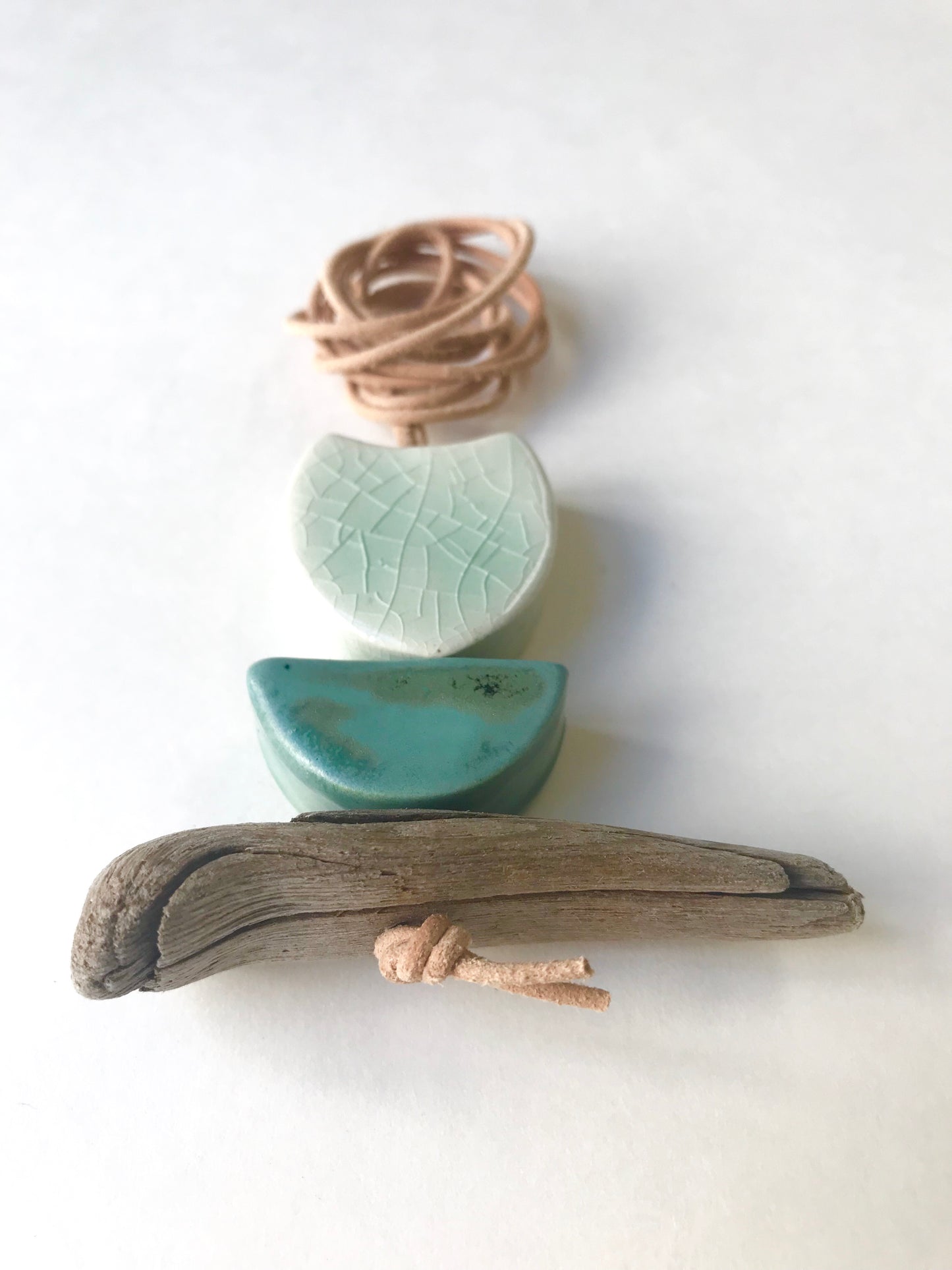 SOLD - 'infinite & ideal' moon meets ocean, one of a kind wearable piece