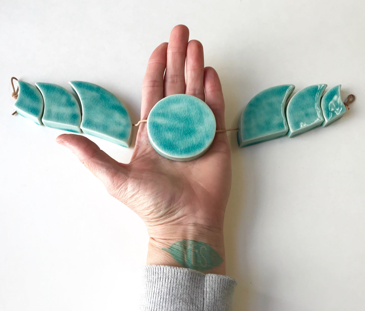 sold - one of a kind horizontal surf & sunset hanging