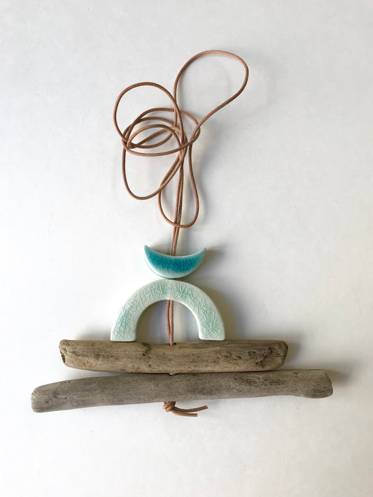 SOLD - 'infinite & ideal' moon meets ocean, one of a kind wearable piece