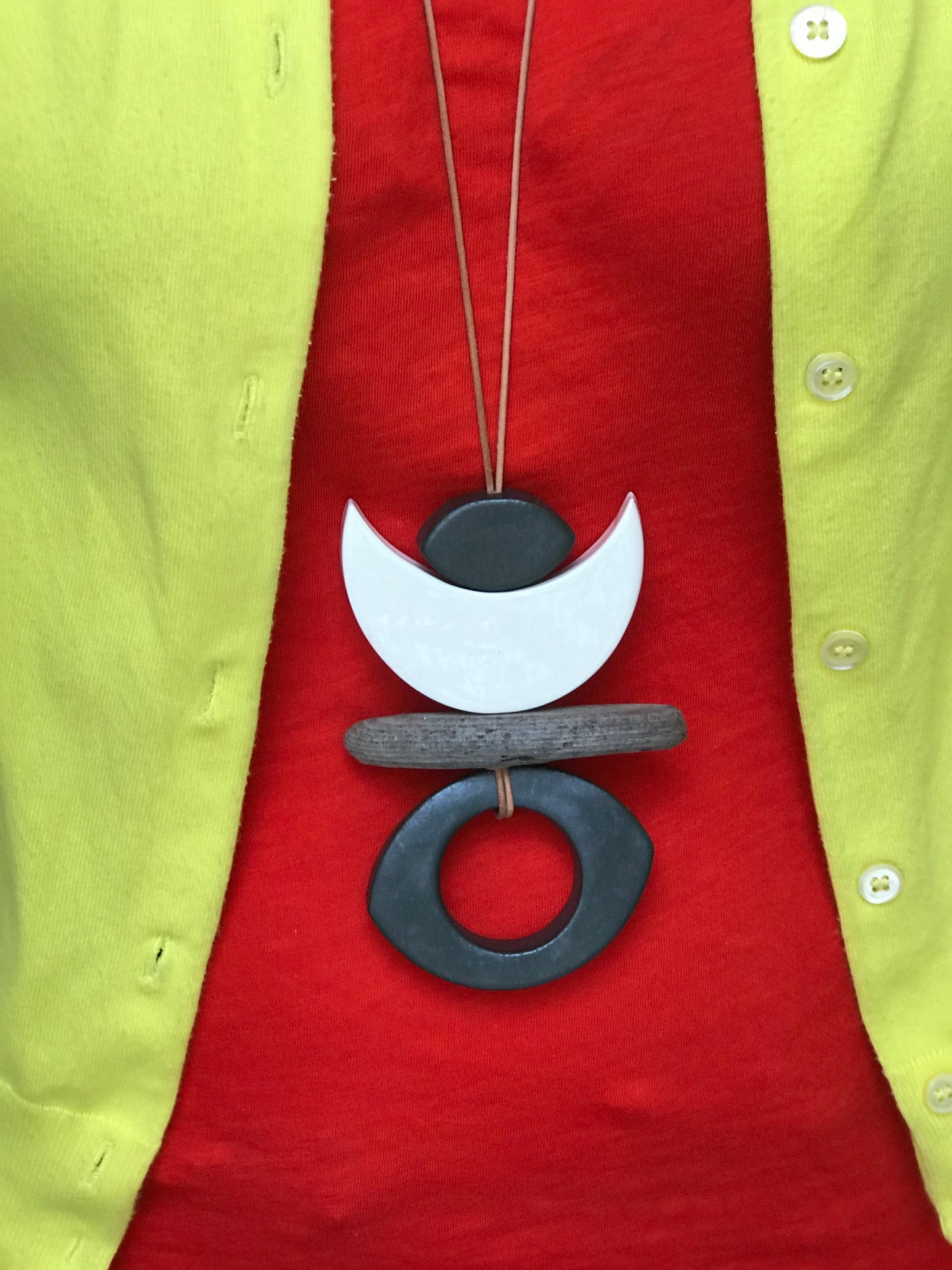 sold - 'infinite & ideal' moon meets ocean, one of a kind wearable piece
