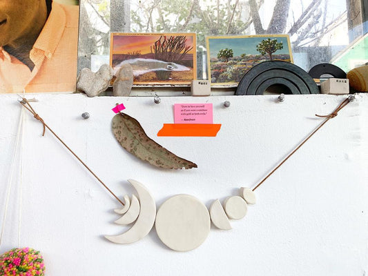 sold - one of a kind ‘moon dust’ hanging