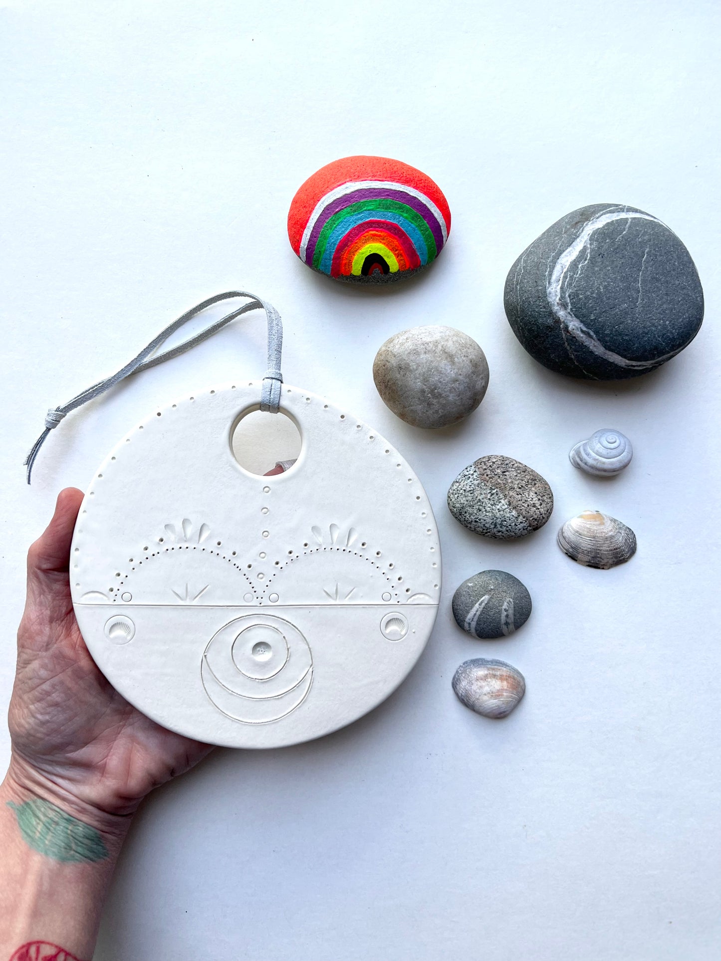 'footpath to peace' - contemplation & peace one of a kind wall hanging plaque