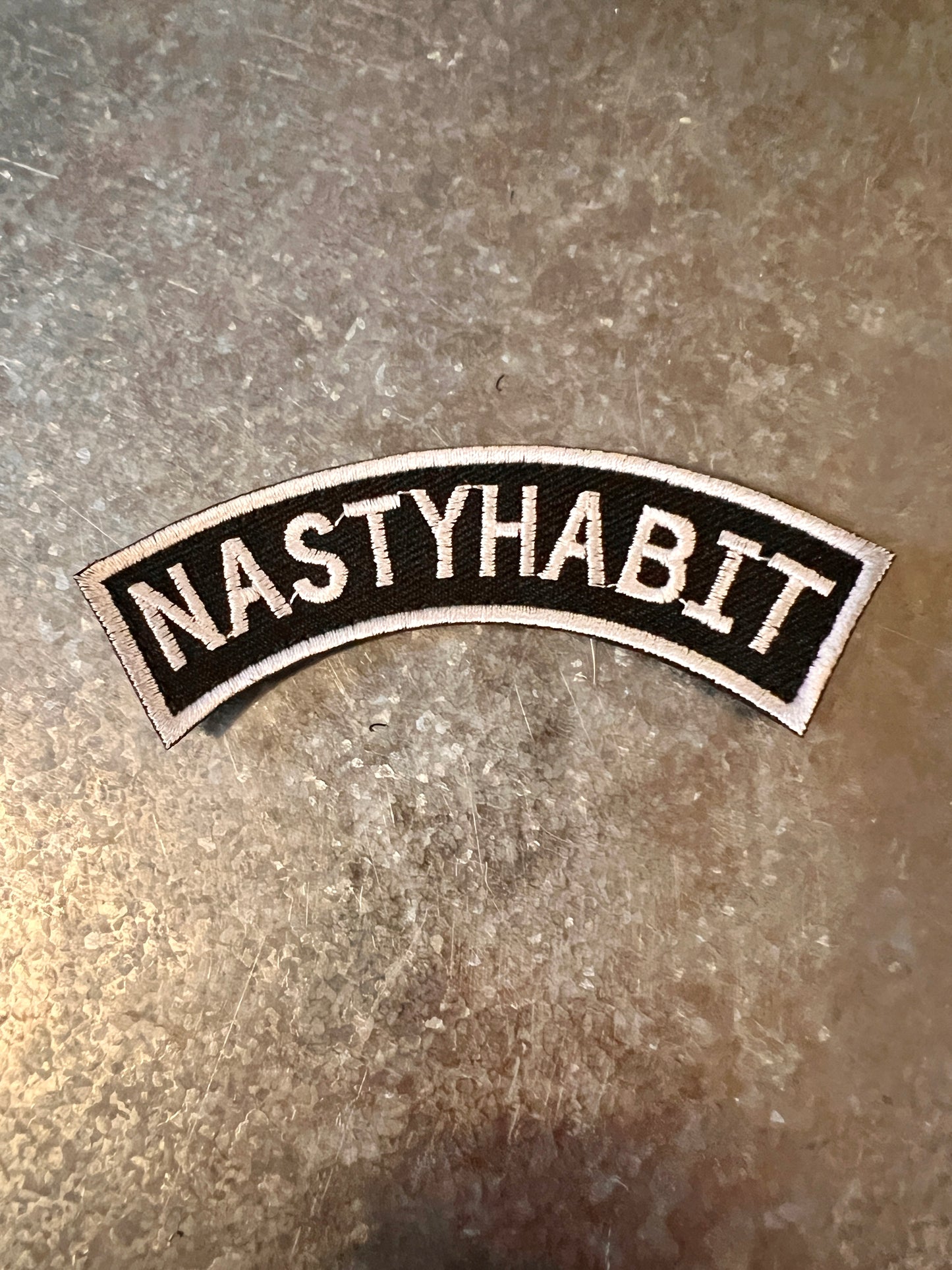 ‘NASTY HABIT’ embroidered patch